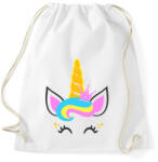 printfashion Unikornis hercegnő - Sportzsák, Tornazsák - Fehér (1317299)