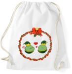 printfashion Karácsonyi borsók - Sportzsák, Tornazsák - Fehér (4001673)
