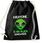 printfashion Valahol mindenki egy Alien - Sportzsák, Tornazsák - Fekete (14567060)