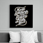 printfashion Menj tovább - Vászonkép - Fekete (6642429)