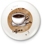 printfashion Kávé szeretettel - Kitűző, hűtőmágnes - Fehér (3089280)