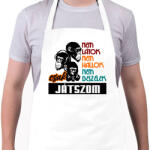 printfashion nem látok nem hallok játszom - Kötény - Fehér (6846473)