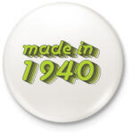 printfashion made-in-1940-green-grey - Kitűző, hűtőmágnes - Fehér (3076192)