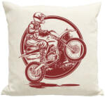 printfashion Motocross - Párnahuzat, Díszpárnahuzat - Lenvászon (78165)