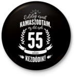 printfashion kamasz-55-white - Kitűző, hűtőmágnes - Fekete (3093910)