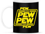 printfashion Pew pew pew - Bögre - Fekete (5728484)