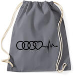 printfashion AUDI logo fekete - Sportzsák, Tornazsák - Grafitszürke (5363661)