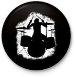 printfashion Dobos - Kitűző, hűtőmágnes - Fekete (5993268)