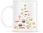 printfashion Sushi fenyőfa - Bögre - Fehér (14620705)