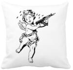 printfashion Cupido with AK-47 - Párnahuzat, Díszpárnahuzat - Fehér (2653275)