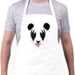 printfashion Kiss of a panda - Kötény - Fehér (4900605)