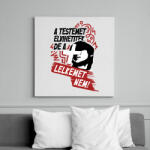 printfashion A testemet elvihetitek, de a lelkemet NEM! - Vászonkép - Fehér (16645220)