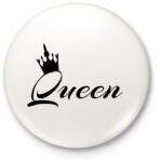 printfashion queen - Kitűző, hűtőmágnes - Fehér (12415295)