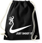 printfashion Just shoot it - Sportzsák, Tornazsák - Fekete (1520904)