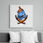 printfashion Graffiti csontok - Vászonkép - Fehér (6620080)