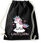 printfashion unikornis - Sportzsák, Tornazsák - Fekete (6030886)