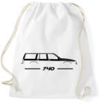 printfashion Volvo 740 (4) - Sportzsák, Tornazsák - Fehér (14469255)