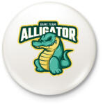 printfashion Game The Alligator - Kitűző, hűtőmágnes - Fehér (5144723)