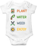 printfashion Plant, water, weed, enjoy - Baba Body - Fehér (15498921)