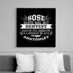 printfashion Sose bánts meg egy hentest - Vászonkép - Fekete (9392508)