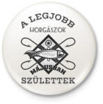 printfashion Horgász május - Kitűző, hűtőmágnes - Fehér (5734364)