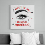 printfashion Fix your eyebrows - Vászonkép - Fehér (8469765)