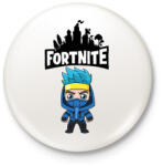 printfashion Fortnite ninjaaa - Kitűző, hűtőmágnes - Fehér (3083562)