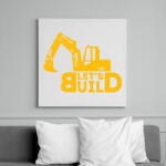printfashion Építs - Vászonkép - Fehér (6636135)