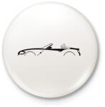 printfashion BMW Z4 Fekete - Kitűző, hűtőmágnes - Fehér (16091125)