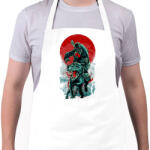 printfashion Zenész és a pitbull - Kötény - Fehér (4899766)