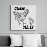 printfashion Csirke dealer - Vászonkép - Fehér (6636382)