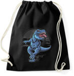 printfashion Dinoszaurusz - Sportzsák, Tornazsák - Fekete (16047614)