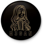 printfashion M3gan - Kitűző, hűtőmágnes - Fekete (13161771)