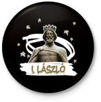 printfashion László király - Kitűző, hűtőmágnes - Fekete (9945935)