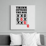 printfashion Think outside the box! - Vászonkép - Fehér (6632611)