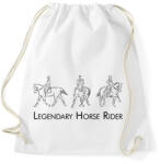 printfashion Legendary Horse Rider - Sportzsák, Tornazsák - Fehér (6322592)