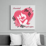 printfashion Anyák napja - Vászonkép - Fehér (6636376)