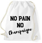 printfashion No Pain, No Champaigne - Sportzsák, Tornazsák - Fehér (2465218)