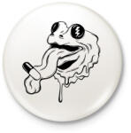 printfashion Frog with drug - Kitűző, hűtőmágnes - Fehér (15892866)