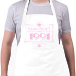 printfashion csillag-1991-pink - Kötény - Fehér (4902531)