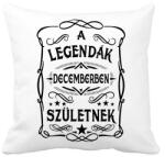 printfashion A legendák decemberben születtek - Párnahuzat, Díszpárnahuzat - Fehér (7409233)