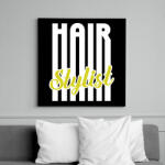 printfashion Hair Stylist (white) - Vászonkép - Fekete (7318375)