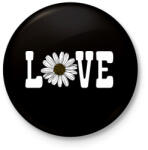 printfashion Love - Kitűző, hűtőmágnes - Fekete (16579737)