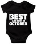 printfashion The Best are born in october - Baba Body - Fekete (5430035)