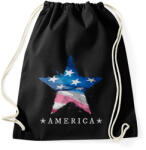 printfashion AMERICA 2 - Sportzsák, Tornazsák - Fekete (9962720)