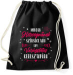 printfashion Minden Hercegnőnek - Keresztapa - Sportzsák, Tornazsák - Fekete (12686100)