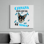 printfashion Csivava nélkül lehet élni, de minek? - Vászonkép - Fehér (6929047)