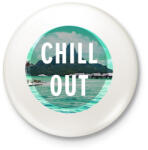 printfashion Chill Out - Kitűző, hűtőmágnes - Fehér (3077113)