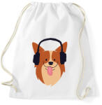 printfashion Cute doggo - Sportzsák, Tornazsák - Fehér (2540456)