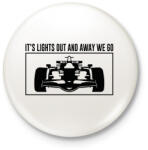 printfashion It's lights out - Kitűző, hűtőmágnes - Fehér (11968035)